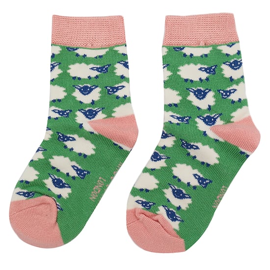 Miss Sparrow - 2er-Pack Mädchen Bambus Tier gemusterte Socken - Schaf - Image 4