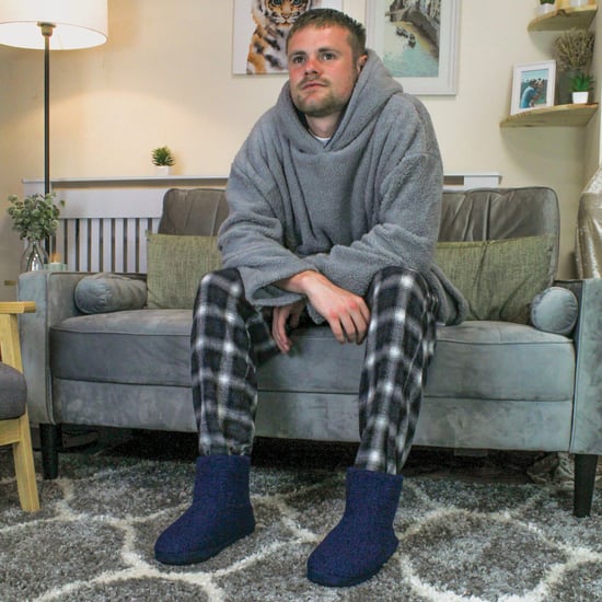 Herren-Hausschuhe | Dunlop | Memory Foam | Haus Haus Schlafzimmer | Harte Sohle | Großes Geschenk für Ihn - Navy - Image 3
