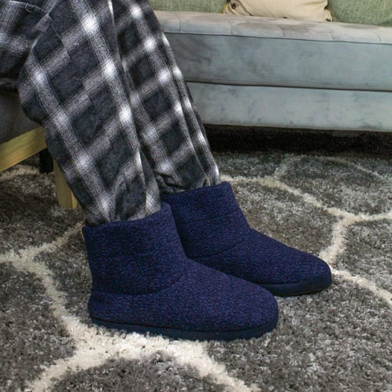 Herren-Hausschuhe | Dunlop | Memory Foam | Haus Haus Schlafzimmer | Harte Sohle | Großes Geschenk für Ihn - Navy - Image 4