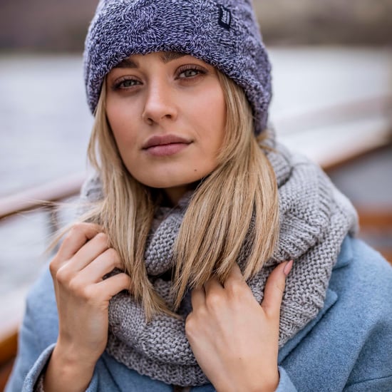 Heat Holders Damen-Winterschal mit weichem Fleece-Futter und Zopfmuster, Thermo-Schlauchschal, Hellgrau - Image 4