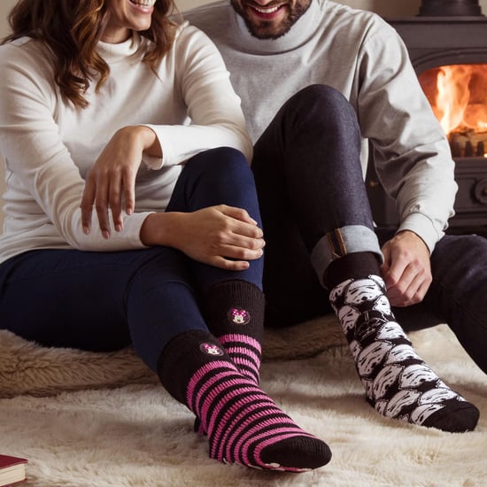 Wärmehalter - Damen dicke, niedliche, weiche, rutschfeste, kuschelige Eeyore Thermal Slipper Socken mit Griffen - Care Bear - Image 3