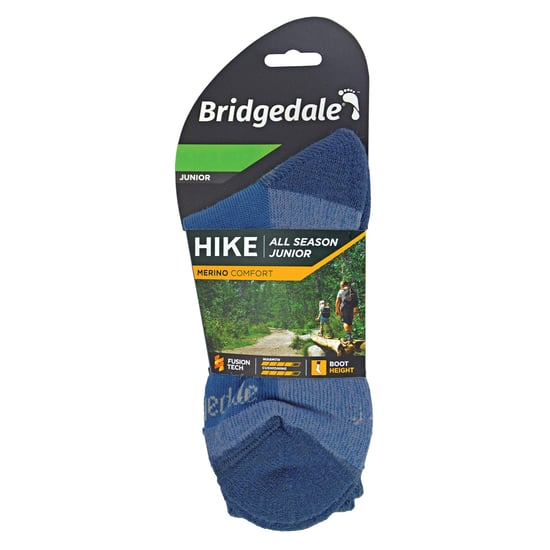 Bridgedale - Kinder Merinowolle Boot Wandern Socken - Sturm Blau - Image 2