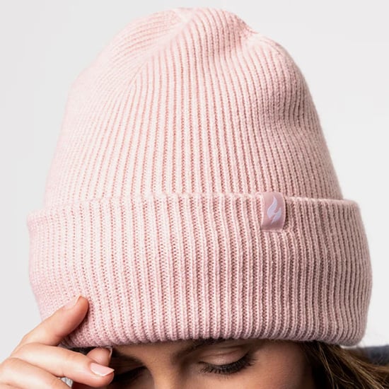 Damen Fleece gefütterte gerippte Überwurfmütze | Wärmehalter | Thermomütze für den Winter - Hellgrau - Image 5