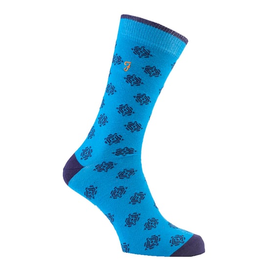 Farah - 2 Paar Herren Retro-Baumwollsocken mit flippigen Mustern - FVS010PUR - Image 3