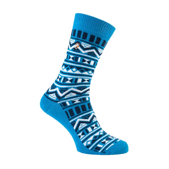 Farah - 2 Paar Herren Funky Vintage gemustert bunte dicke Baumwolle Crew Socken - FVS008COB - Image 3