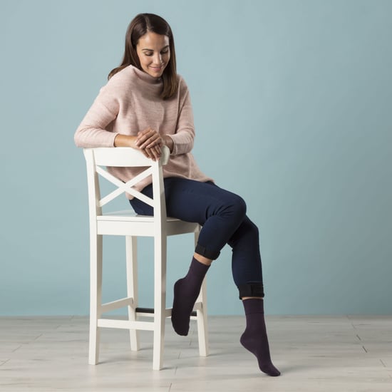 Gentle Grip - 6 Paar Damen Diabetiker-Socken mit Honigkamm-Oberteil und handgekettelten Zehennähten - Beige - Image 4