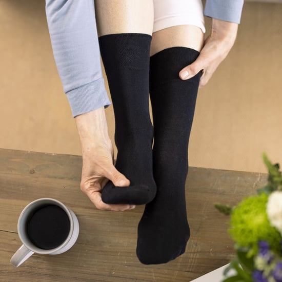 IOMI - 6 Pack Damen Diabetiker Bambus Socken | Extra breite nahtlose lockere nicht elastische Socken für Frauen - Beige - Image 4