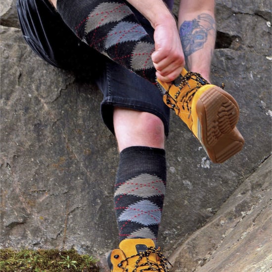 12 Paar Multipack Herren Lambswool Socken | Sock Snob | Dünne und weiche Honeycomb Top Argyle gemusterte Socken - Braun - Image 4