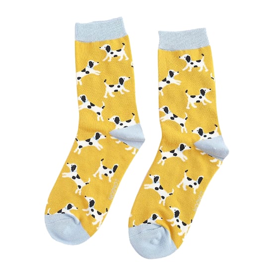 1 Pack Damen Novelty Hundemuster Bambussocken - Image 5
