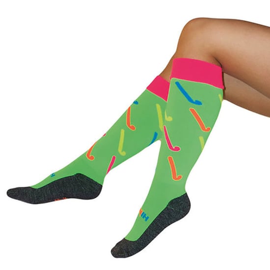 Hockeysocken mit coolem Hockeyschläger-Design | Hingly | Herren & Damen | Ideal für den Sport - Weiß - Image 3