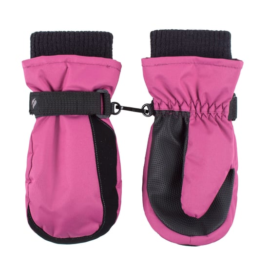 Wärmehalter - Kinder Thermofleece gefütterte Fäustlinge | Jungen & Mädchen als warme Skihandschuhe für den Winter - Pink - Image 3