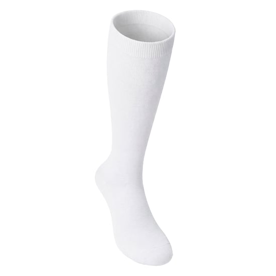 12 Paar Multipack Mädchen Kniestrümpfe | Atmungsaktive lange Baumwolle Schule Socken | Farbe Option - Grau, Schwarz, Weiß, Blau - Weiß - Image 3