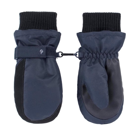Wärmehalter - Kinder Thermofleece gefütterte Fäustlinge | Jungen & Mädchen als warme Skihandschuhe für den Winter - Blau - Image 3