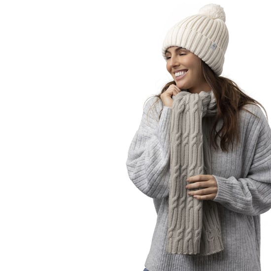 Luxus-Fleece-Winterschal für Damen | Wärmehalter | Thermo-Modeschal für Damen, Schwarz - Image 3
