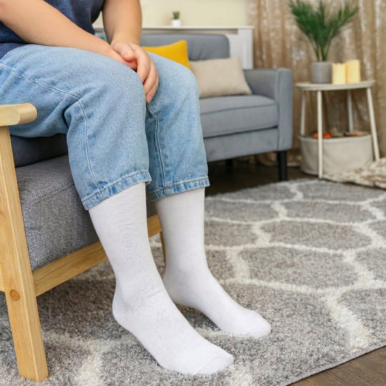 12 Paar Multipack Mädchen Kniestrümpfe | Atmungsaktive lange Baumwolle Schule Socken | Farbe Option - Grau, Schwarz, Weiß, Blau - Weiß - Image 5