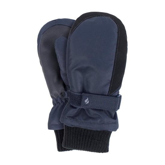Wärmehalter - Kinder Thermofleece gefütterte Fäustlinge | Jungen & Mädchen als warme Skihandschuhe für den Winter - Blau - Image 4