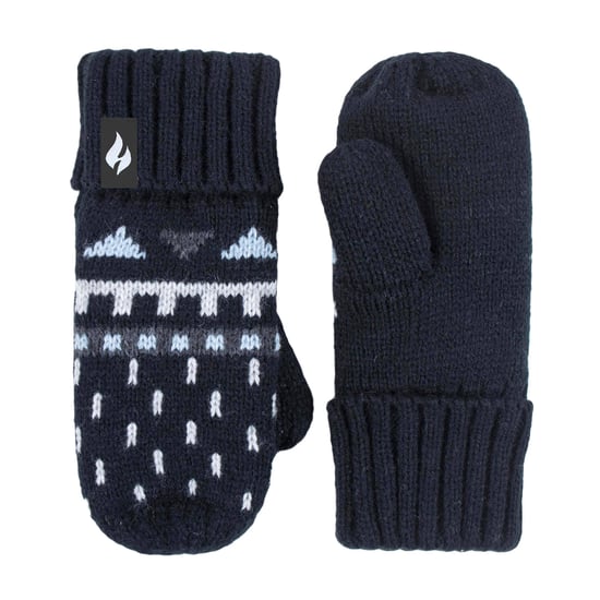Wärmehalter - Jungen Outdoor Kunstfell Pom Pom Mütze mit Ohrenklappen & Fäustlinge Handschuhe - Schwarz - Image 4