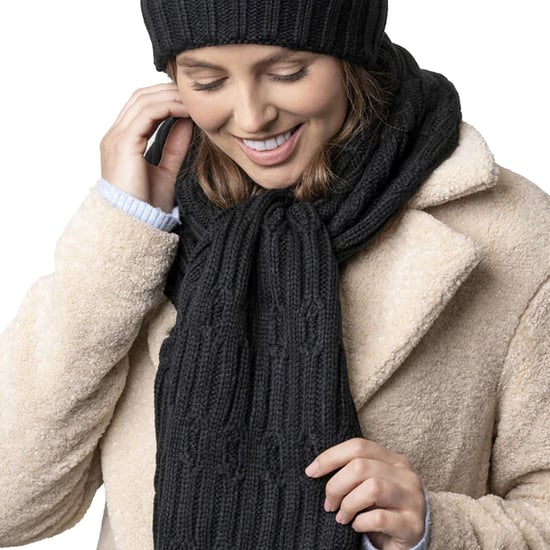 Luxus-Fleece-Winterschal für Damen | Wärmehalter | Thermo-Modeschal für Damen, Schwarz - Image 4