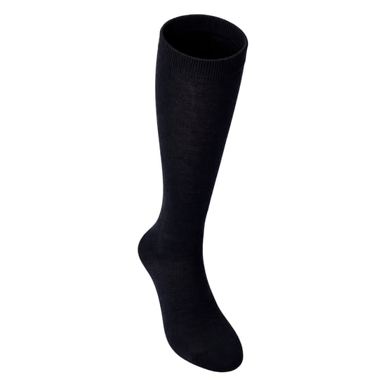 12 Paar Multipack Mädchen Kniestrümpfe | Atmungsaktive lange Baumwolle Schule Socken | Farboption - Grau, Schwarz, Weiß, Blau - Schwarz - Image 3