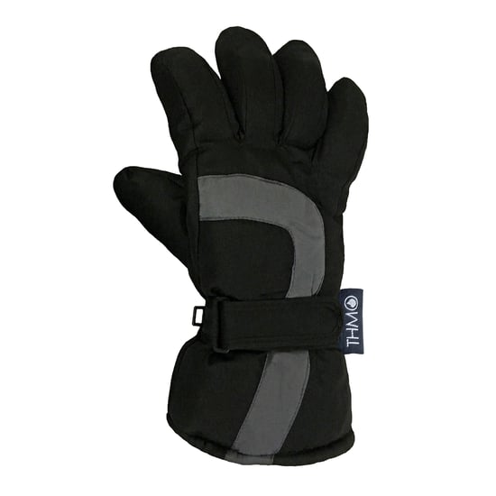Kinder Thinsulate Skihandschuhe für den Winter | THMO | Wasserdichte Fleece gefüttert thermische warme Skihandschuhe für Jungen - Schwarz - Image 5