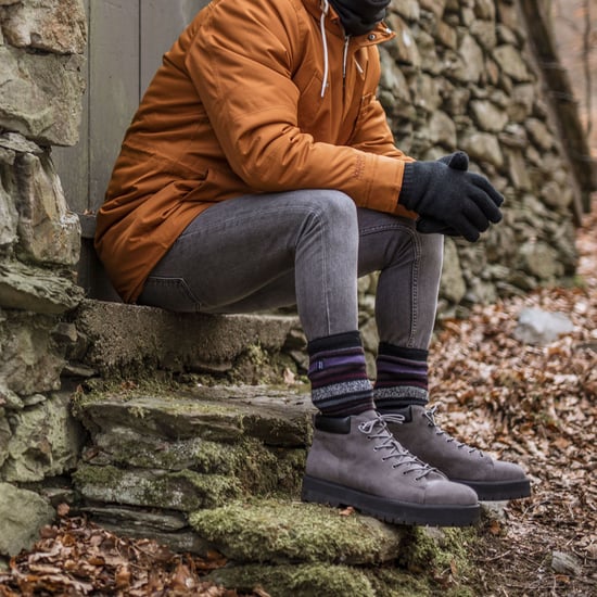 Heat Holders - Mens Ribbed Knit Fleece gefüttert isoliert warm Turn Over Cuff Thermal Winter Beanie Hat - Navy - Image 4