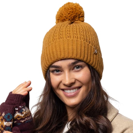 Ladies Thermal Cable Beanie Hat | Heat Holders | Winter Knitted Pom Pom Hat | Soft Ribbed Bobble Hat - Teal - Image 5