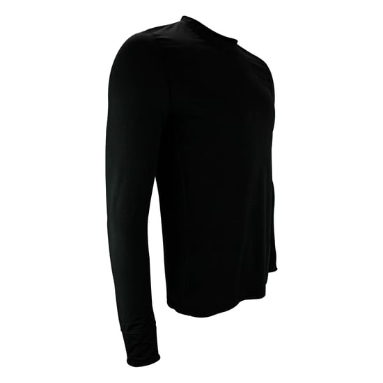 Mens Thermal Long Sleeve T Shirt | Wärmehalter | Winter Base Layer Top - Schwarz - Image 2