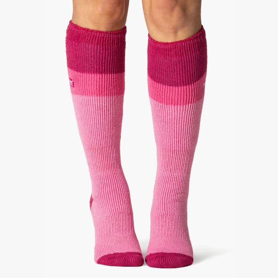 Wärmehalter - 3er-Pack Ladies Thermal Knee High Ski Socks | WoMens Thick Winter 2.3 TOG Long Skiing Socks - Purple / Charcoal - Image 3