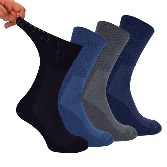 4 Paar Multipack Herren Bambus Diabetiker Socken | Dr.Socken | Nicht elastische extra breite Diabetiker Socken für geschwollene Füße - BNG - Image 2