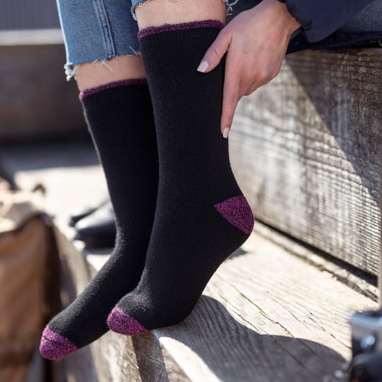 Wärmehalter - Damen Thermosocken für den Winter | Outdoor & Indoor Socken | Kuschelig & Flauschig | Geschenke für Frauen - Deep Fuchsia / Berry (Tuscuny) - Image 5