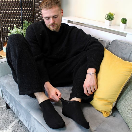 Mens Thermal Low Cut Trainer Socken | 12 Paar Multipack | Winter Unsichtbare Socken für Männer - Schwarz - Image 4