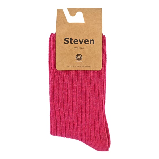 Womens Wool Dress Socks | Steven | Atmungsaktive Warme Socken für Damen - Pink - Image 2