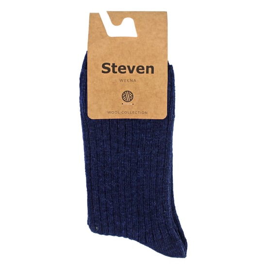 Damen-Kleidsocken aus Wolle | Steven | Atmungsaktive warme Socken für Damen in Marineblau - Image 2
