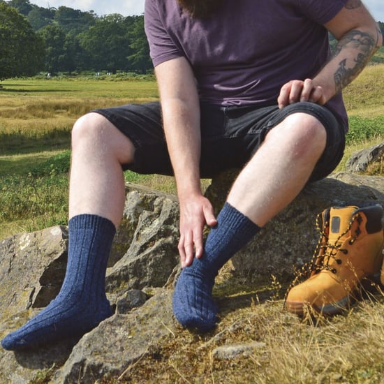 Socke Snob - 12 Paar Herren Wolle Boot Socken für Wandern - Grau - Image 5
