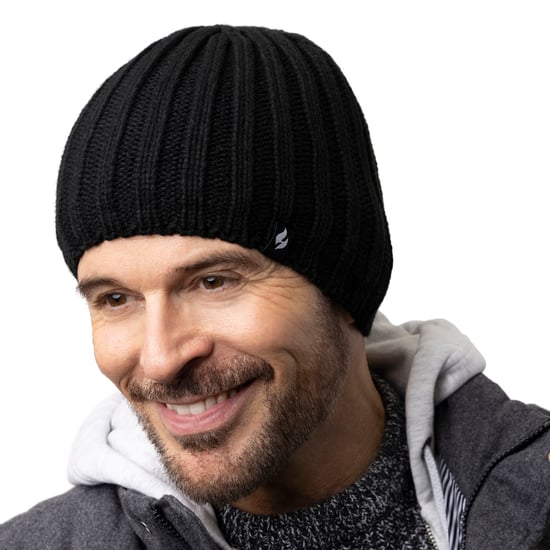 Herren Strickmütze Mütze Schal Handschuhe Set | Wärmehalter | Luxus weiches Fleece gefüttert Winter Set für kaltes Wetter - Schwarz - Image 3