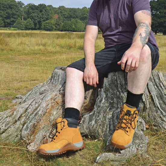 Socke Snob - 12 Paar Herren Wolle Boot Socken für Wandern - Braun - Image 4