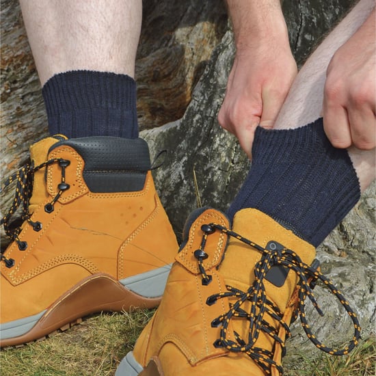 Socke Snob - 12 Paar Herren Wolle Boot Socken für Wandern - blau - Image 3