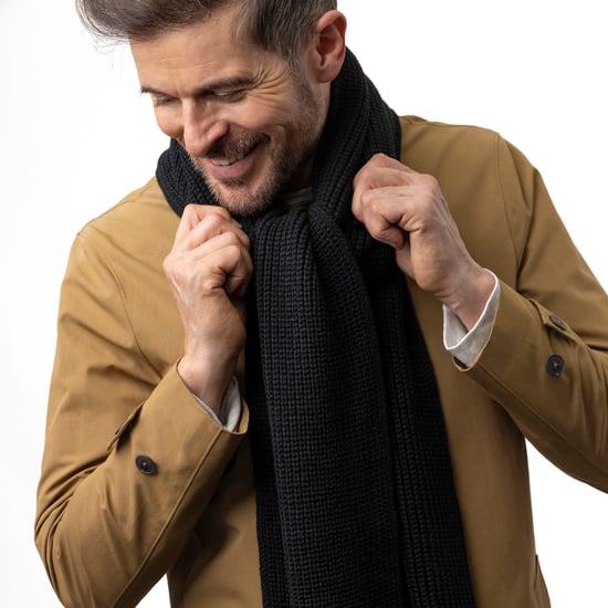 Herren Strickmütze Mütze Schal Handschuhe Set | Wärmehalter | Luxus weiches Fleece gefüttert Winter Set für kaltes Wetter - Schwarz - Image 5