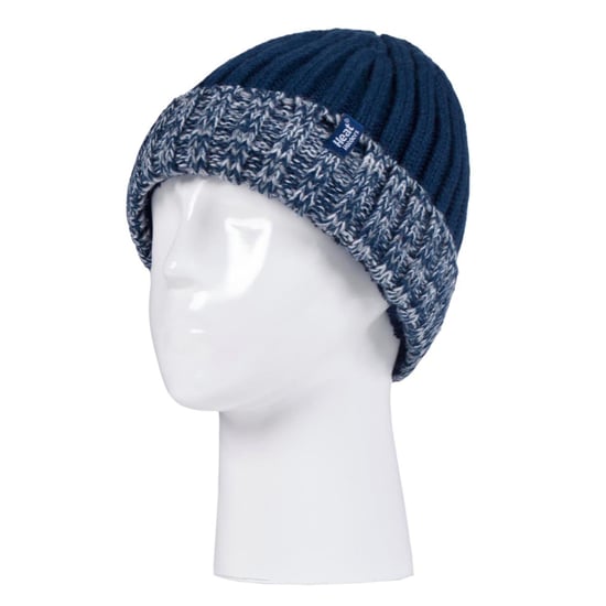 Wärmehalter - Kinder Jungen Winter warmes Fleece gefüttert isoliert stricken umdrehen Manschette gerippte Mütze und Handschuhe Set - NS1P9710 - Image 3