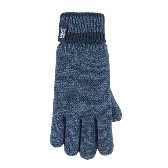 Wärmehalter - Kinder Jungen Winter warmes Fleece gefüttert isoliert stricken umdrehen Manschette gerippte Mütze und Handschuhe Set - DN2P8 - Image 4