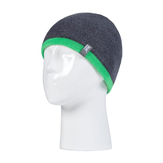 Wärmehalter - Kinder Jungen Winter warmes Fleece gefüttert isoliert stricken umdrehen Manschette gerippte Mütze und Handschuhe Set - CG1P8 - Image 3