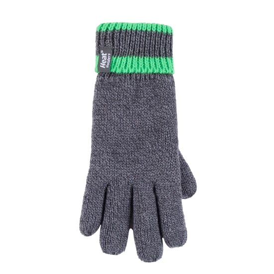 Wärmehalter - Kinder Jungen Winter warmes Fleece gefüttert isoliert stricken umdrehen Manschette gerippte Mütze und Handschuhe Set - CG1P8 - Image 4