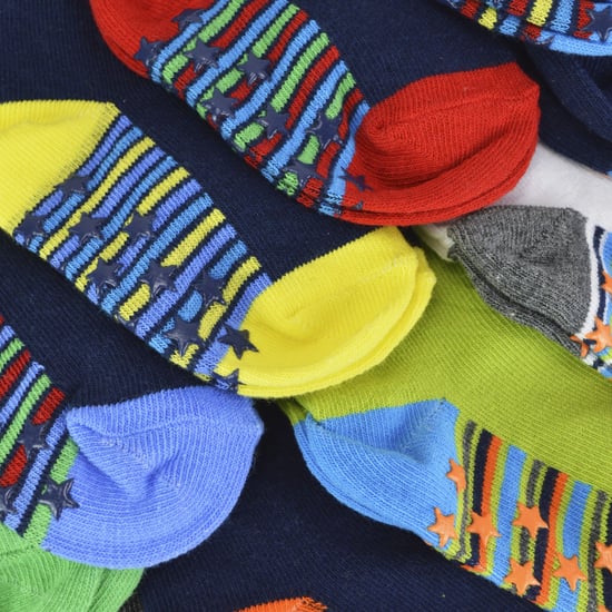 Rutschfeste Baby-Jungen-Socken | 10er-Pack | Socken-Snob | Weiche Baumwollsocken mit Sternchen-Greifern - Style 1 - Image 3