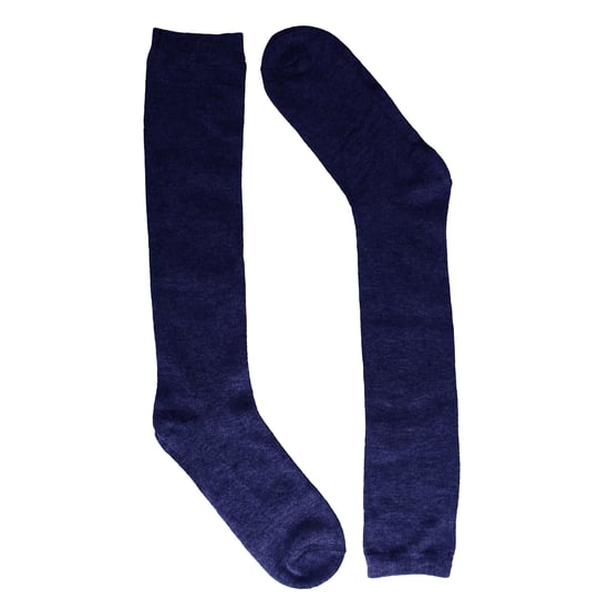 12 Paar Multipack Mädchen Kniestrümpfe aus Bambus | Sock Snob | Weiche glatte lange Schulsocken für Kinder - Marineblau - Image 3