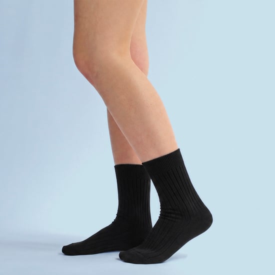 Sock Snob - 12 Paires Enfant Coton Chaussettes Uni Garçons et Filles Respirantes - Noir - Image 4