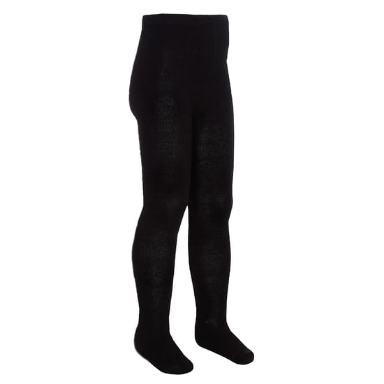 3 Paar Multipack Mädchen Bambus Schulstrumpfhosen | Socken Snob | Fußende weiche einfarbige Strumpfhosen in Schwarz, Grau, Weiß, Marineblau - Schwarz - Image 3