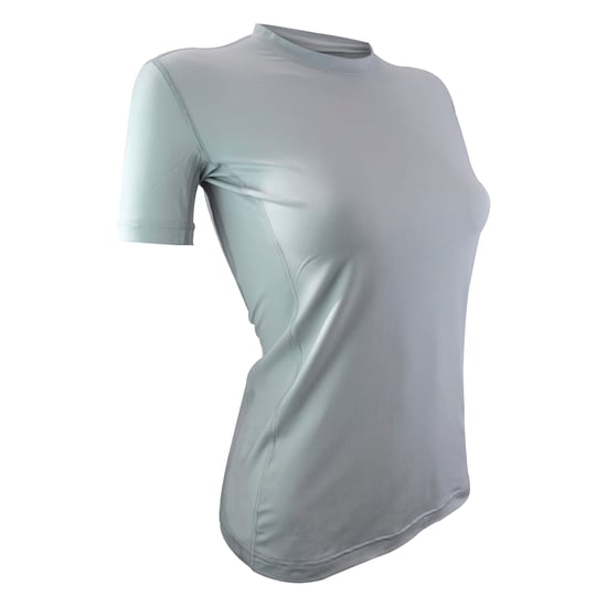 Damen Thermo-T-Shirt für den Winter | Wärmespeicher | Warmes Kurzarm-T-Shirt | Fleece gefüttertes Baselayer-Top - Grau - Image 2
