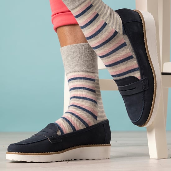 9er-Pack Bambus-Socken Damen | Gentle Grip | Extra Wide Soft Top Non Elastic Socken - SOLRM404142 - Image 4