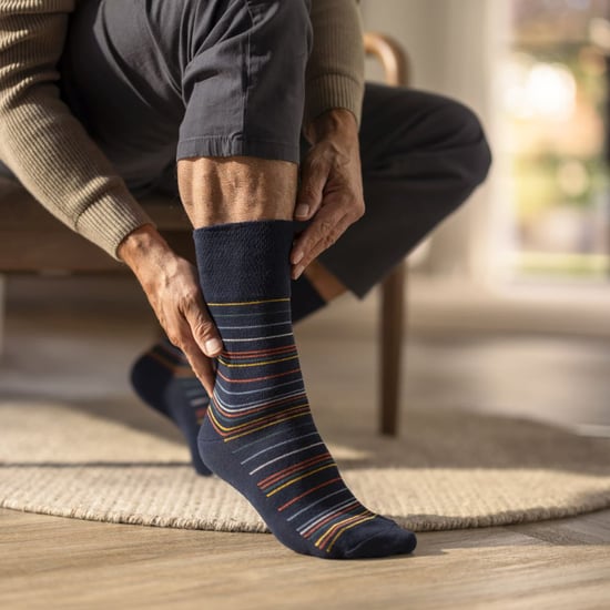 9 Pack Herren Bambus-Socken | Gentle Grip | Extra Wide Loose Top nicht elastische Socken - SOMRM070809 - Image 4
