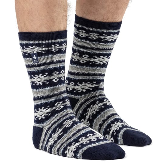 Herren Nordic Socken | Wärmehalter | Atmungsaktive Lite Extra Warme Winter Thermo Socken - Navy - Image 3